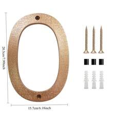0-9 Number House Plates, Suitable For Outdoor Use. Size 8 Inches, Includes Numbers 0-9 And Letters. Can Be Installed On Doors, Used As Door Plates To Display Address And Other Information. - New Arrival - View 12