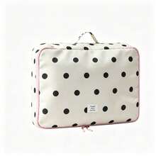 1Pc/Set Polka Dot Printed Portable Travel Storage Bag Luggage Packing Bag Multi-Functional Storage Bag Makeup Bag Toiletry Bag Travel Essential - Multicolor - View 9