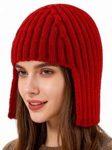 Pink Brain Hat Funny Handmade Knitted Knitted Creative Personalized Cover Birthday Gift For Women - Wig Cap - View 5