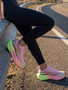 EDIXIM 2026 Spring Professional Road Running Shoes For Women, Autumn Anti-Slip Soft Sole Jump Rope Knee Pads Marathon Shock-Absorbing Running Shoes For Men - Pink - View 1