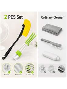 Household Fan Dusting Brush, Suitable For Cleaning Fans, Air Conditioners, Blinds And Window Tracks, Also Perfect For Living Room, Bedroom, Bathroom And Car Air Vent Brushes - A - View 12