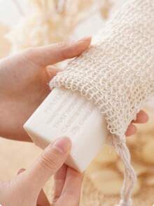 Soap Bag Foaming Mesh, Used For Deep Cleaning And Rich Lather, Used For Foaming And Drying Knotted Shower Soap Bags, Bathroom Accessories Home Bathroom Decor Autumn Decor Back To School - Multicolor - View 3