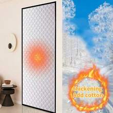 Punch‑Free Winter Thermal Window Curtain, Thick Cold‑Proof Wind Blocking Insulated Window Cover For Bedroom - Silver - View 5