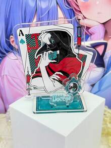 Stand Badut Akrilik 10cm, 3 Bagian, Merchandise "Freaky Circus". Stand Pajangan Karakter Lucu, Merchandise Komik, Hadiah Kreatif, Kerajinan Tangan, Perlengkapan Kantor, Dekorasi Meja - Hadiah Sempurna untuk Anak Perempuan. - B - View 4