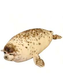 35cm 真實感海豹毛絨娃娃，海獅造型，海洋動物毛絨娃娃，水族館海洋動物毛絨枕頭，聖誕裝飾 - 彩色 - 查看 8