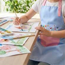 1pc-Art Classroom, School Boys & Girls Sleeveless Painting Apron With Cartoon Pocket, Multi-Functional Waterproof & Paint-Resistant Apron For Elementary Students, Suitable For Children Around 1.1-1.3 Meters Height. Back To School Season - Multicolor - View 6