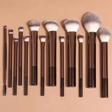 13PCS Makeup Brush Set Foundation Concealer Powder Eyeshadow Blush Brush Kabuki Blending Cosmetic Beauty Tool For Face - White - View 3