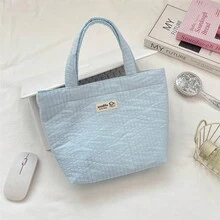 1pc Personalized Custom Name Quilted Tote Bag, Lightweight Portable Handbag, Ideal Wedding Favor For Women's Daily Use And Travel - Multicolor - View 10