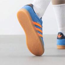 Adidas Kids Parent-Child Classic Sports Casual Skate Shoes Training Shoes - Blue - View 4