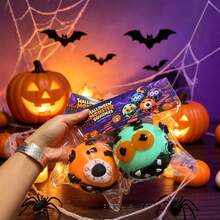 Funny Monster Squishy Slow Rebound Stress Relief Toy, Interchangeable Expressions, Halloween Adult Desktop Decor Pressure Relief Toy - Multicolor - View 2
