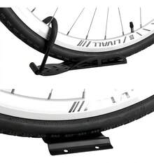 Suporte Bike Parede Completo - Roda Dianteira e Traseira - Acompanha Kit Instalação - Preto - Visão 4