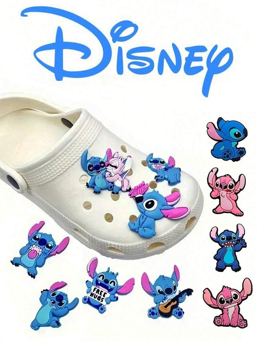 Disney Stitch Crocs Shoe Charms PVC Cartoon Character Stitch Crocs Decoration Jibbitz Wholesale - Multicolor - View 1