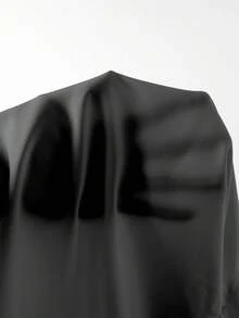 Freeform Summer Faii Women's Blouse, Minimalist, Elegant Vacation, Black Long Sleeve Shirt With Collar And Button Front Design Fall - Black - View 4