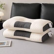 Neck & Cervical Pillows - White-2 Pieces - View 1