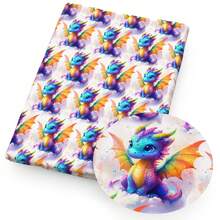 4pcs/Set 7.87x7.87inch(20x20cm) Dragon Series Precut Quilting Fabric Fat Quarter Fabric Bundle, Polyester Quilting Squares For Patchwork, DIY Crafts Projects, DIY Wallet Making - Default - View 6