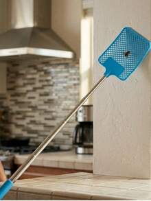 1pc/Telescopic Long Handle Manual Fly Swatter Cute Fly Repellent Tool - A - View 3