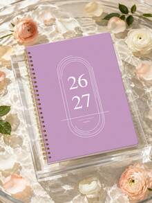 1pc 2026-2027 Monthly Planner Notebook With Calendar Grid, To-Do List & Reference Months, Office Desk Accessories Office Supplies For Work, Home Planning & Halloween Gifts - B - View 2