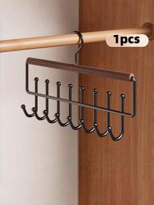 Multifunctional Multi-Hook Hat Rack With 8 Hooks Rotating Metal Coat Racks Suitable For Women Space-Saving Bra Hangers For Bras And Other Clothing Room Bathroom Dorm Apartment Home Decor Closet Jewelry Organizer Travel Essentials Accessories - Multicolor - View 16