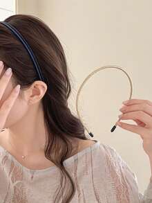 2pcs/3pcs/4pcs Invisible Seamless Thin Hair Hoop Unisex Non-Tight Anti-Slip Face Wash Hair Clip Headband - Multicolor - View 6