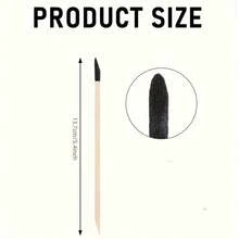 20 Pack Sandpaper Stick, Wood Sandpaper, Polished Branches, Fine Details, Multifunctional Wooden Sandpaper Tools, Suitable For Plastic Models, Wooden Models, Durable And Precise, Used For Polishing And Detail Processing - Black - View 4
