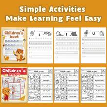 English Phonics & Handwriting Practice Notebooks, Letter Tracing, CVC Words, Word Families, Sound It Out, Alphabet Writing, CVC Word Building, Spelling, Reading & Writing Skills, Sentence Practice, Vocabulary Learning, Back To School Supplies - Learning Focus - View 7