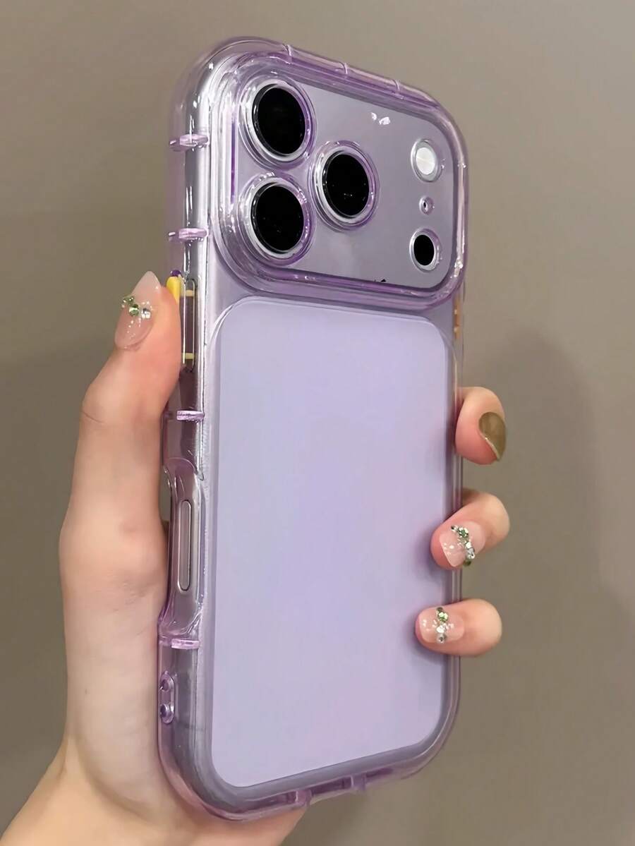 Y2k Simple Cute Jelly Matte Transparent Phone Case Compatible With Iphone 18 Pro Max 18 Pro 17Pro Max 17Pro 17 16Pro Max 16Pro 16 15Pro Max 15Pro 14Pro Max 14PLUS 14 13 12 Lens Protection Soft Back Case
