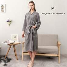 2026 New European & American Style Couple Robes, Spring/Summer Pure Cotton Absorbent Quick-Dry Women's Couple Robes - Multicolor - View 2