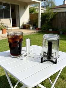 1pc Detachable Cup Holder, Creative Minimalist Design, Multiple Colors Available, Easy To Assemble, Detachable For Convenient Storage, Efficient Ventilation System, 3D Stereoscopic Design Saves Space, Suitable For Various Bottles And Cups, Practical Tool For Kitchen, Office And Travel - Multicolor - View 7
