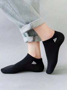 30/20/15/10/5/1 Pair Unisex Sports Socks, White/Black/Grey Ankle Socks, No-Sleeve Socks, Minimalist Fashion, Suitable For Daily Casual Wear (Random Style And Color) - Multicolor - View 2