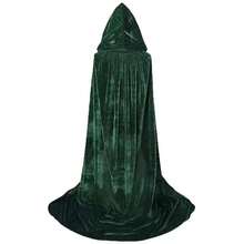 1pc Halloween Hooded Cape, Witch Costume Accessory, Halloween Decoration, Demon, Vampire And Fairy Costume, Halloween Cosplay Performance Prop, Gothic Style Outfit, Suitable For Carnival, Costume Party, Christmas Party And Dance Performance - Multicolor - View 1