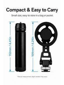 MIAOTU Tripod Ponsel Magnetik Portabel, 2-in-1 Dudukan Meja dan Pegangan Genggam, Dengan Antarmuka Sekrup 1/4", Cocok untuk Ponsel Pintar, Kamera, dan Lampu Pengisi, untuk Pemotretan Vlog, Selfie, Panggilan Video, dan Siaran Langsung - View 7