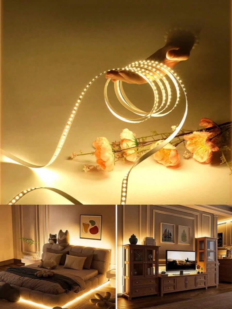 10m/5m/3m/2m/1m 智能易安裝白色 USB-LED 按鈕開關燈條，附開關，多功能可裁剪，USB 供電，按鈕控制，暖白色，適用臥室、衣櫥、廚房櫥櫃裝飾，易安裝，完美適合臥室 LED 燈，適用電視背光、臥室、客廳裝飾、辦公桌配件、旅行、露營、派對與生日禮物，客廳燈