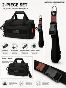 14" Heavy Duty Tactical Tool Bag Non-Slip Base Multipurpose Work Organizer For Handyman,Carpenter,Durable Portable Tool Storage - Tool Bag Set - View 4