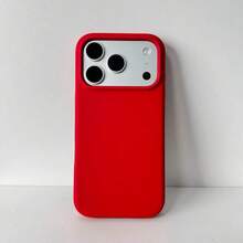 新款奢華防震親膚酒紅色手機殼，適用於 iPhone 18 Pro、17、16、15 Pro、14 Plus、13、12、11、17 Pro Max、Air、XR、XS Max、X/XS、7/8 Plus、7/8，防摔光滑保護殼，耐用設計，親膚材質，海軍藍，生日派對禮物 - 紅色 - 查看 5