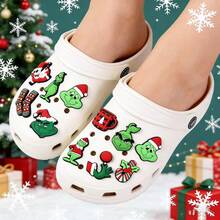 The Grinch The 18/12/6Pcs Character Shoe Decor Set, Decorative Clips For Bags And Daily Wear - Multicolor - View 5