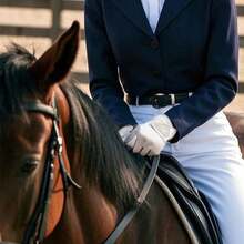 1 Pair Unisex High-Quality Professional Equestrian Gloves, Anti-Slip Breathable, Suitable For Training And Competition, Touchscreen Design, Durable Riding Gear, High Grip Golf Gloves, All-Season Wear - Multicolor - View 3