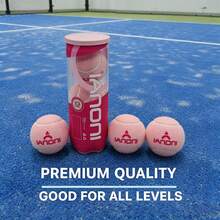 3pcs IANONI Padel/Tennis Balls 45% Wool Professional Pressurized Balls For Outdoor Sports - Multicolor - View 10
