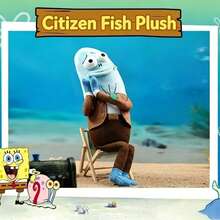 SpongeBob SquarePants 1 buah Boneka Plush Ikan Warga Bikini Bottom SquarePants, Berbagai Figur Ikan Pengamat yang Lucu, Ekspresi Unik, Cocok Sebagai Dekorasi Rumah, Boneka Koleksi, Hadiah Menyenangkan dan Lucu untuk Teman, Pilihan Koleksi Penggemar Merchandise Anime - MultiWarna - View 4