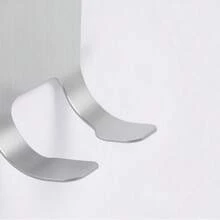 1 pieza Soporte de hierro para maquinilla de afeitar, gancho de baño sin taladro, estante de almacenamiento multifuncional, organizador de encimera resistente a la oxidación y duradero - Ver 11