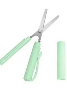 1 Mini Portable Scissors - Foldable, Compact, Sharp, Suitable For Crafts, DIY, And Daily Use - Perfect For School, Office, And Travel, Men's Tool - Multi-color - View 8