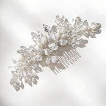 1pc Shiny Elegant Party Zinc Alloy Hair Comb Bridal Wedding Hair Accessory All Seasons - Color - View 10