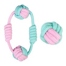 Dog Chew Toy Braided Rope Knot Toy Durable Bite-Resistant Teeth Cleaning Interactive Tug Toy For Small And Medium Dogs Boredom Relief Dog Stuff - Multicolor - View 10