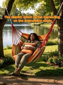 Portable Outdoor Hammock, Hanging Chair, With Hanging Chair, Sturdy Fabric Hanging Chair, Comfortable And Durable Hanging Chair, Perfect For Outdoor, Patio - Multiple Styles and Colors - View 8