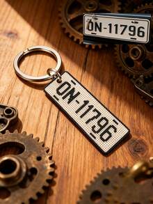 Ayotu Personalized Perler Bead Keychain - Customized License Plate Design (Letters/Numbers/Patterns) Pixel Bead Style Key Ring - Ideal Gift For Driving Enthusiasts, Birthday, Anniversary, Christmas, Valentine's Day, Elegant Car Key And Bag Charm, Anniversary Gift - Multicolor - View 12