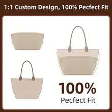Inner Organizer Bag For Handbag, Premium Felt Material, With Small, Medium, And Large Storage Compartments And Multiple Pockets - Multicolor - View 4