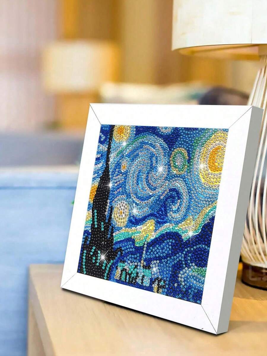 Manovix 1 Set DIY Frameless Diamond Painting Cartoon Landscape Diamond Embroidery Home Decor Wall Art Gift Birthday Graduation Diamond Art