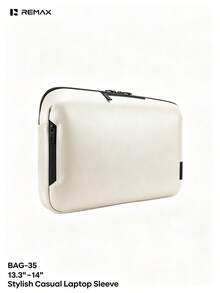 REMAX BAG-35, Laptop Sleeve, Waterproof Shockproof Slim Laptop Bag With Multiple Compartments, Compatible With 13.3-14 Inch Laptops, Ideal For Office, Business, And Daily Commute - View 7