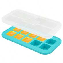 With Lid Silicone Freezing Mold Food Storage Box, Extra Large Silicone Ice Cube Tray, Food Preservation Box - Cadet Blue - View 18