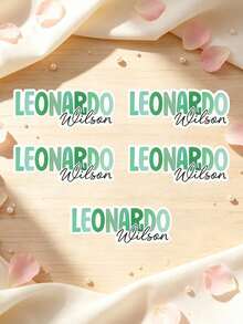 Customize Name Sticker, Personalized Stickers,Waterproof, Scratch-Resistant, With Cut-Out Effect, Suitable For Cups, Personal Items, Lunch Boxes, Cups, Books, Computers, Mobile Phones, Coffee Mugs,Phone Cases, Ceramic Mugs, Water Bottles - Multicolor - View 8