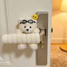 Cute Bear-Shaped Door Handle Cover, Anti-Collision Door Handle Protector, Soft Foam Door Handle Protector, Anti-Scalding Anti-Freezing, Suitable For Home And Office, Brown And White - Multicolor - View 11